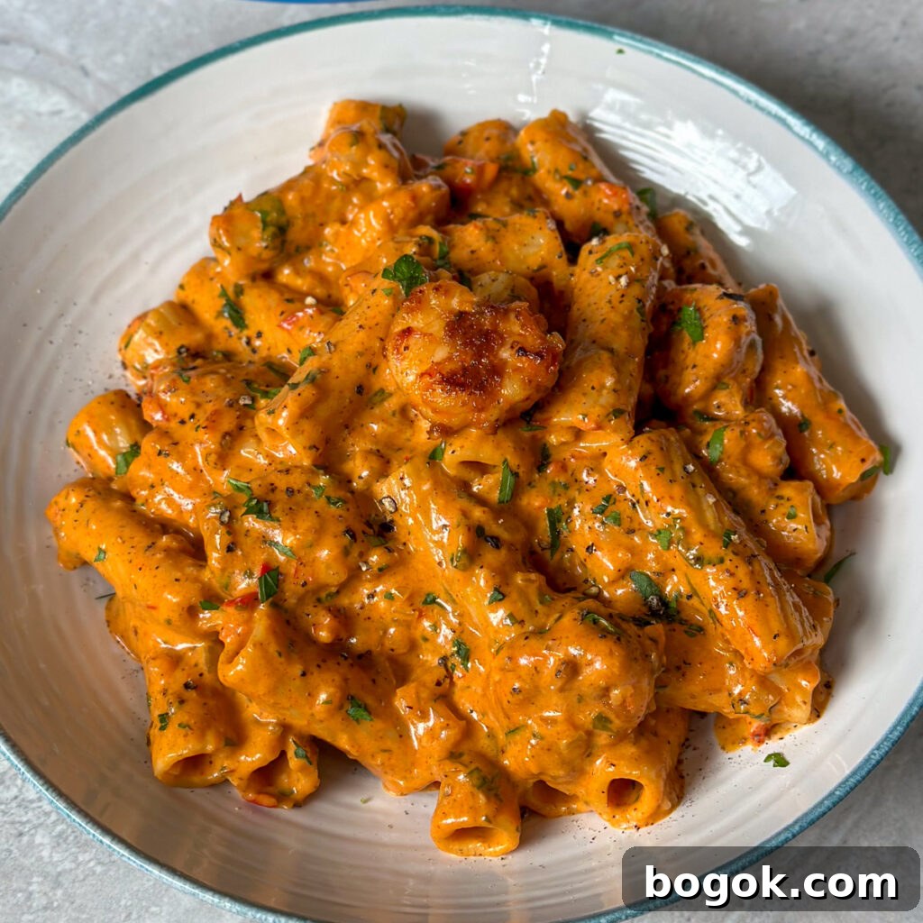 Creamy Cajun Shrimp Pasta