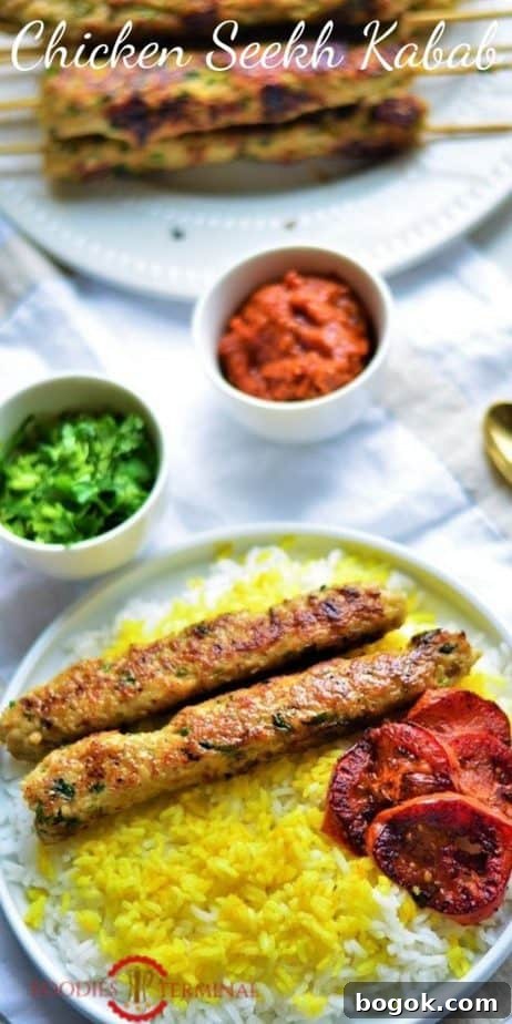 Authentic Chicken Seekh Kebab Recipe: Juicy Grilled Skewers 13 Chicken Seekh Kabab without oven
