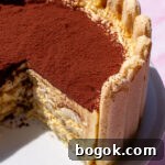 Tiramisu Charlotte Cake