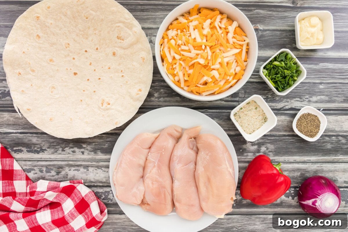 Grilled Chicken Quesadilla Recipe for Crispy, Cheesy Results 4 ingredients Grilled Chicken Quesadilla