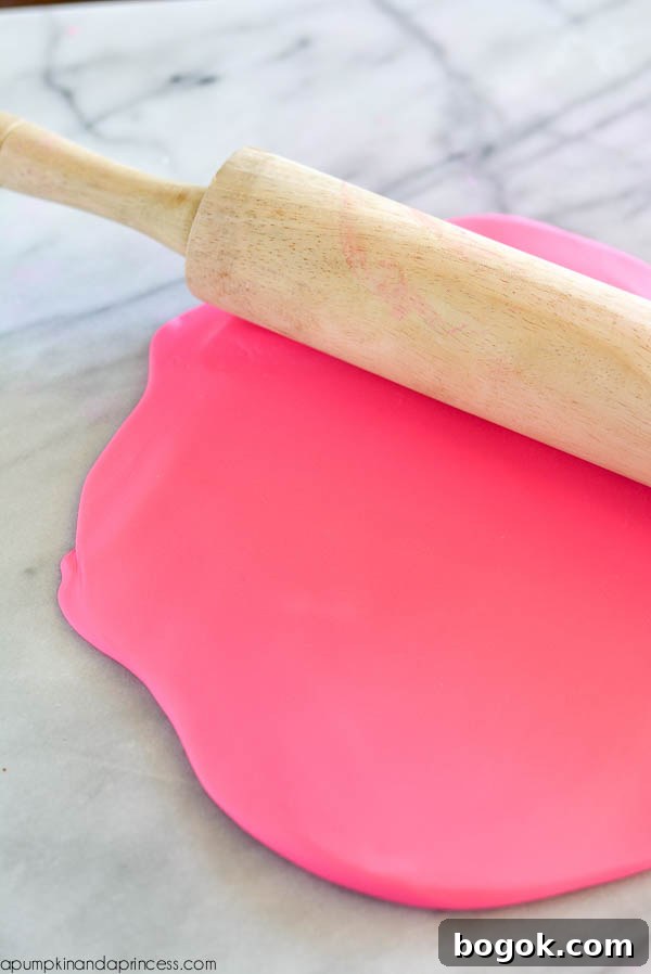 pink fondant - cakelette