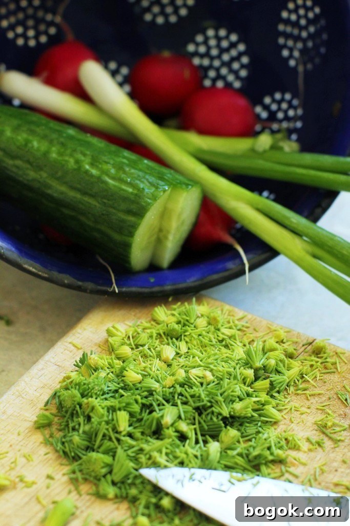 Chopped Spruce Tips for Salad