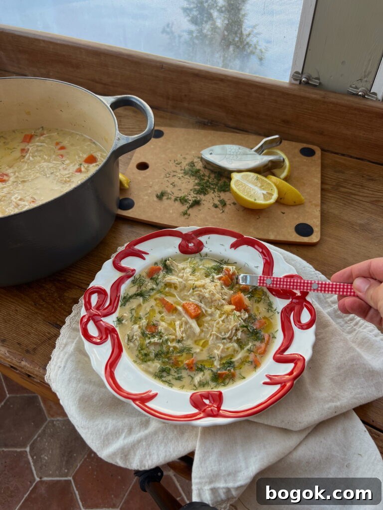 Avgolemono Soup Recipe: Creamy Greek Lemon Chicken Soup 3 img 9144 2