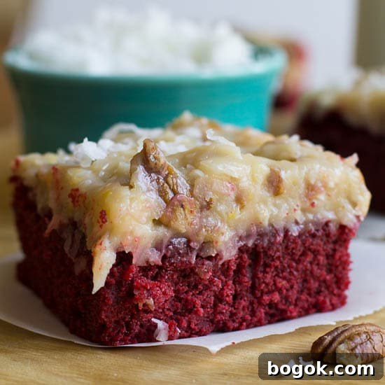 German-Chocolate-Red Velvet Cake