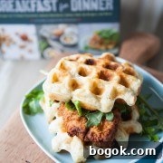 Chicken & Biscuit Waffles from thelittlekitchen.net