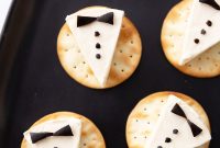 Tuxedo Cheese Crackers: Black-and-White Savory Bites