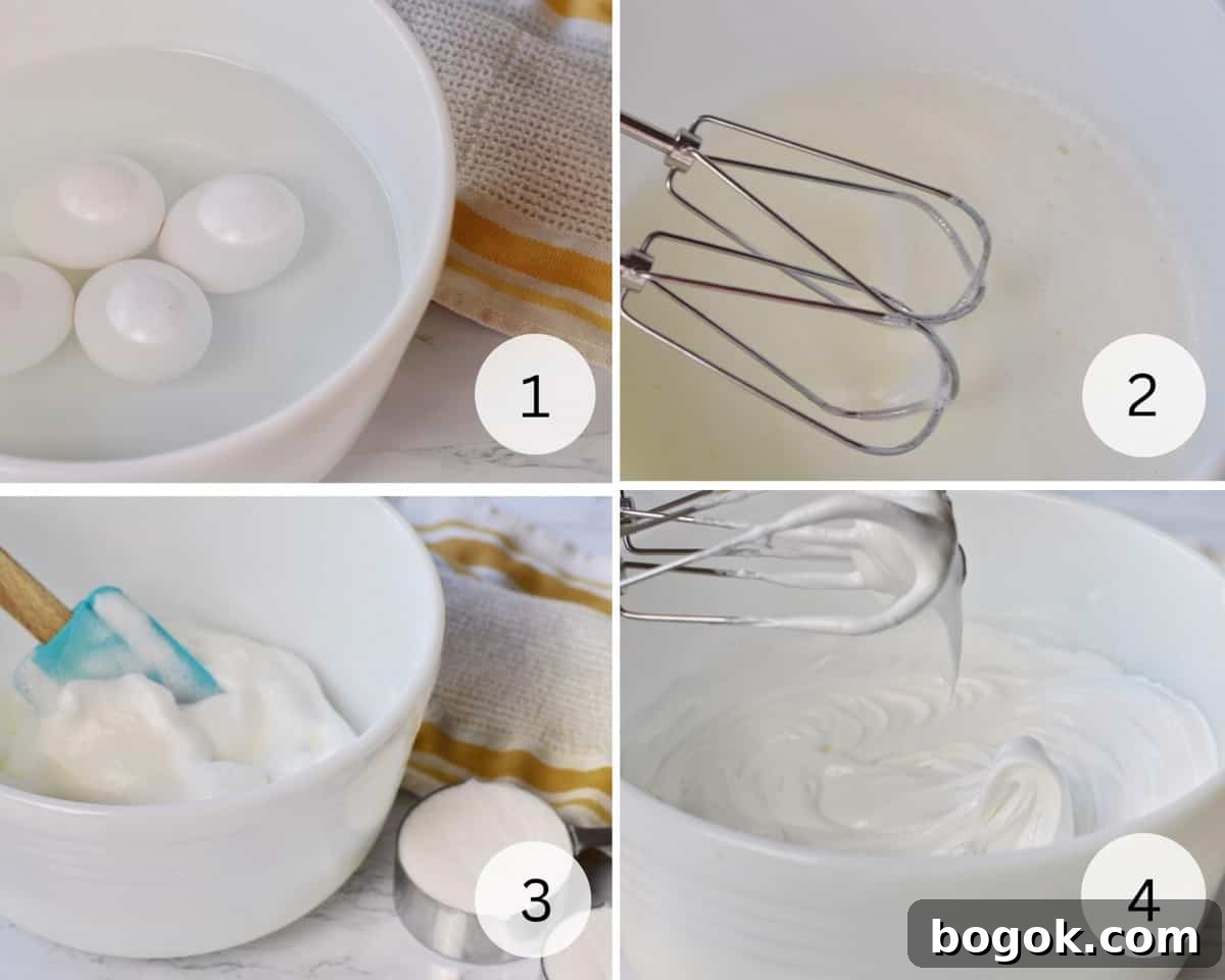 Light and Fluffy Lemon Angel Pie Recipe 4 egg whites to make a meringue crust.