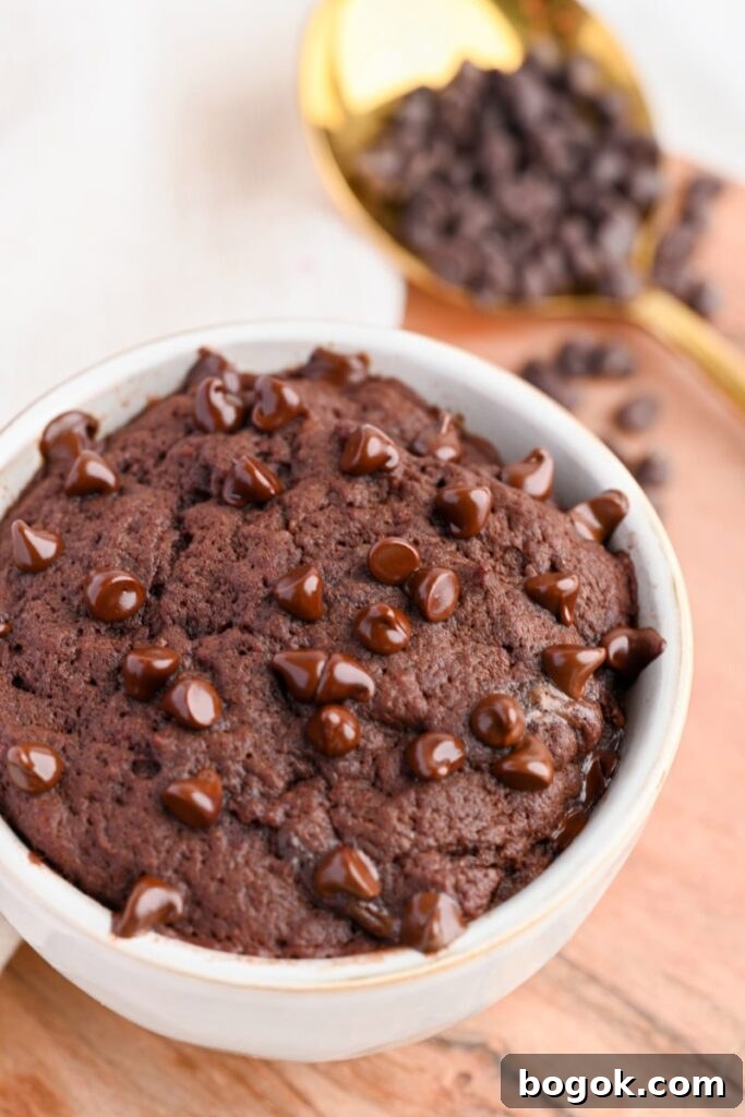 Easy protein powder mug cake