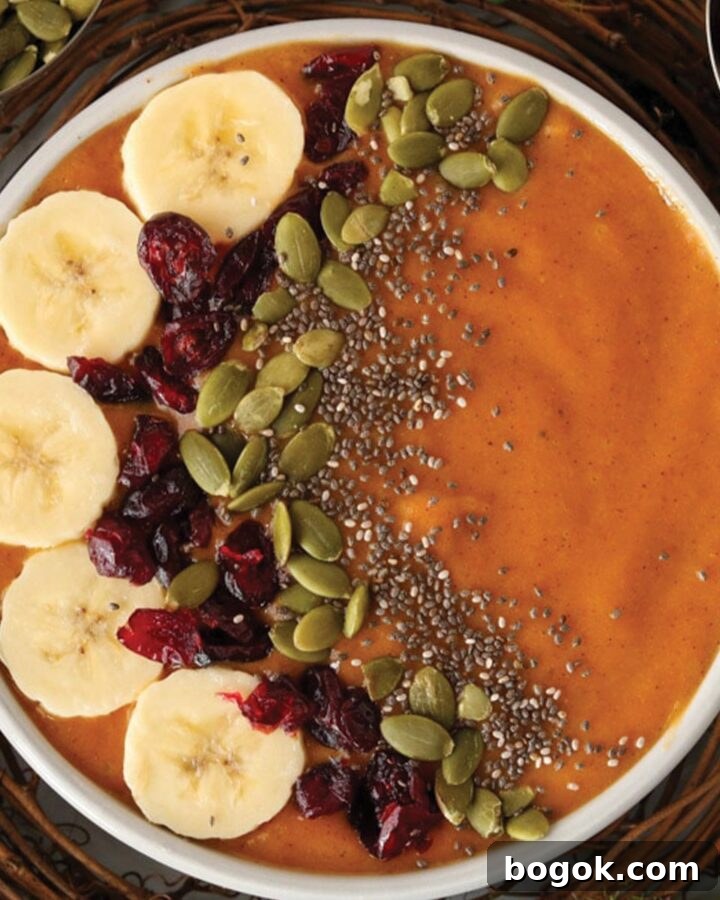 Pumpkin smoothie bowl