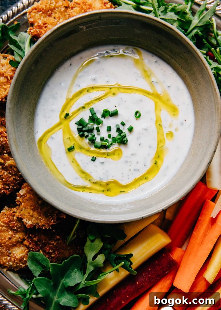 Buttermilk Ranch Dressing | Well and Full | #vegetarian #saladdressing #recipe