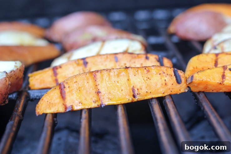 Crispy Grilled Potato Wedges with Garlic Herb Dip 10 grilling sweet potatoes