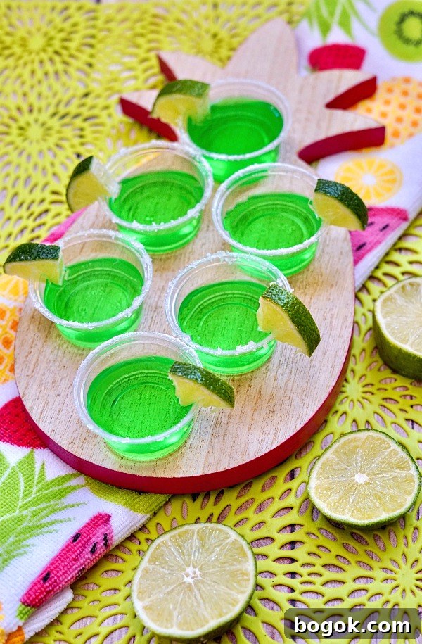 Vibrant Lime Jello Shots Recipe: Party-Ready Green Shots 2 Bright green Jello shots