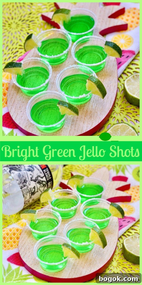 Vibrant Lime Jello Shots Recipe: Party-Ready Green Shots 3 Lime margarita Jello shots