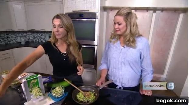 Amy Roskelley on Studio 5 KSL making zoodles