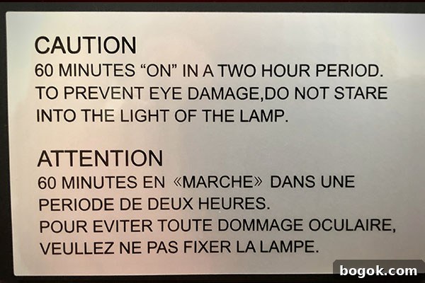 Tenergy Indoor Grill Warning