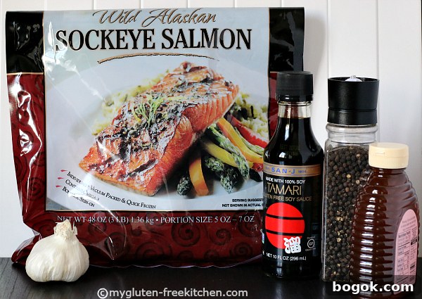 Salmon Recipe ingredients for quick Blackened Salmon recipe