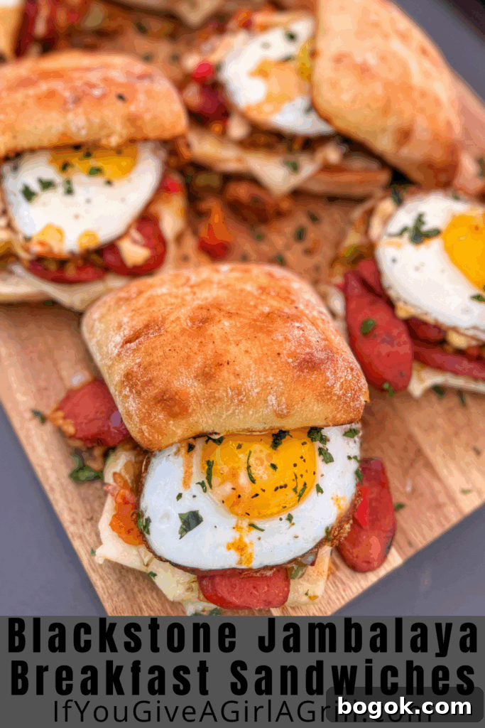 Blackstone Jambalaya Breakfast Sandwich Recipe for Skillet Mornings 13 img 37505 12