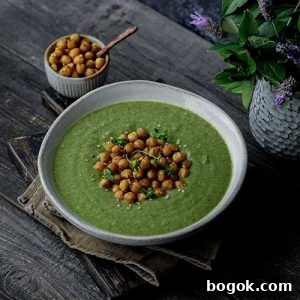 Creamy Broccoli, Spinach & Chickpea Soup Recipe 2 Broccoli Spinach and Chickpea Soup