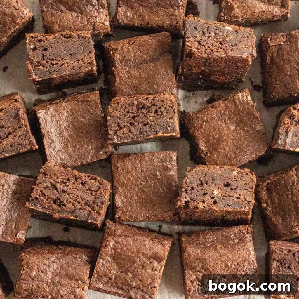 After Eight Mint Brownies Recipe — Classic Chocolate Mint Treat 13 after eight brownies close up on cutting board