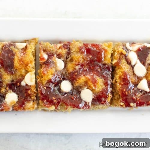 plate with white chocolate raspberry blondie recipe served