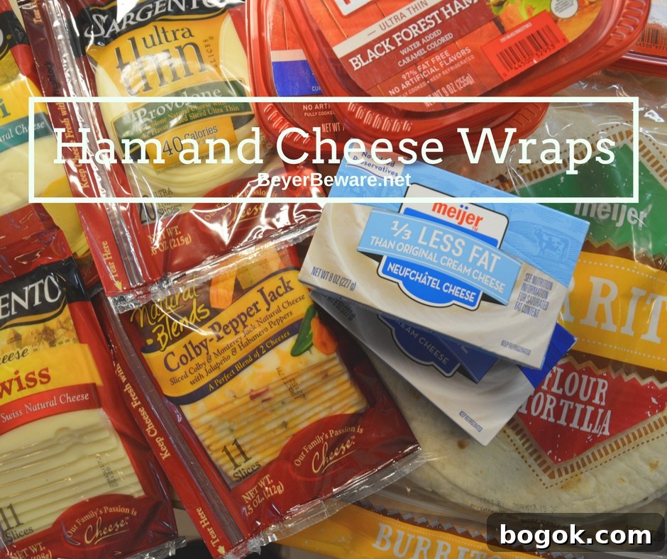 Ham and cheese ranch wraps are staple in our house in the summer. The simple recipe can be made quickly and travels well to where ever the family is heading.