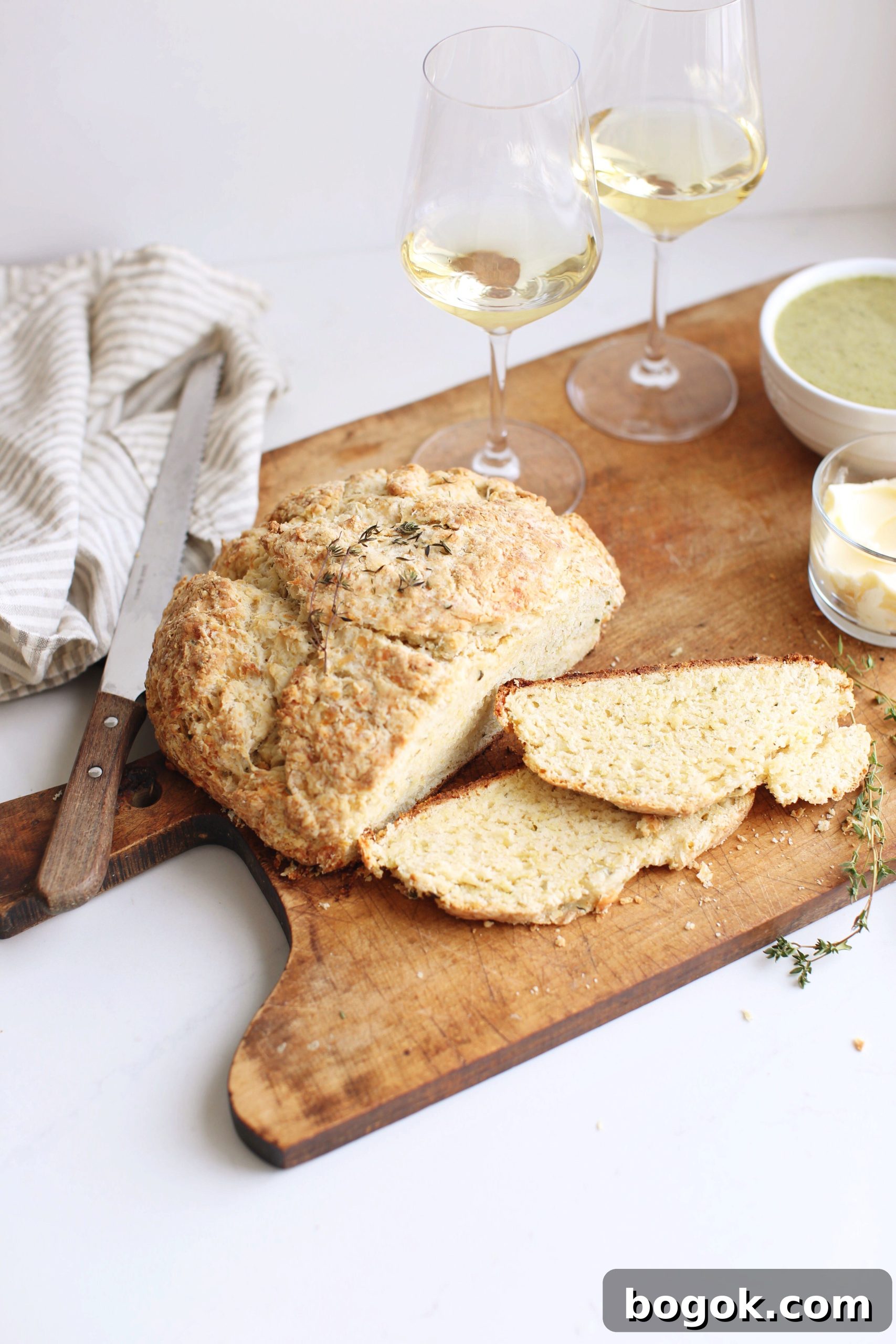 Irish Cheddar and Herb Soda Bread Recipe for Homemade Loaf 2 Herbed Irish Cheddar Soda Bread