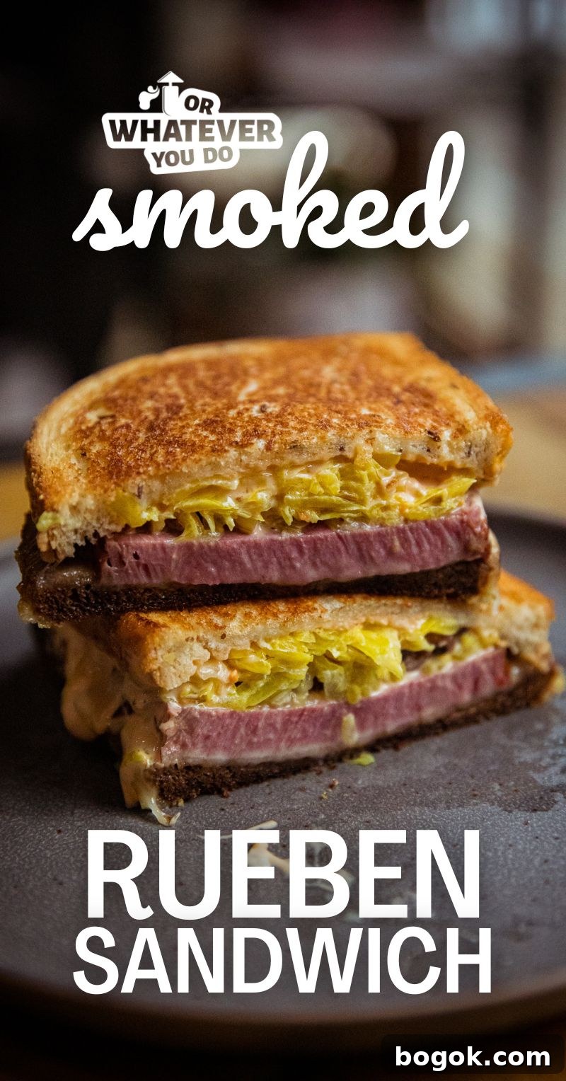 Smoked Reuben Sandwich on a Traeger Grill 2 Smoked Reuben Sandwich