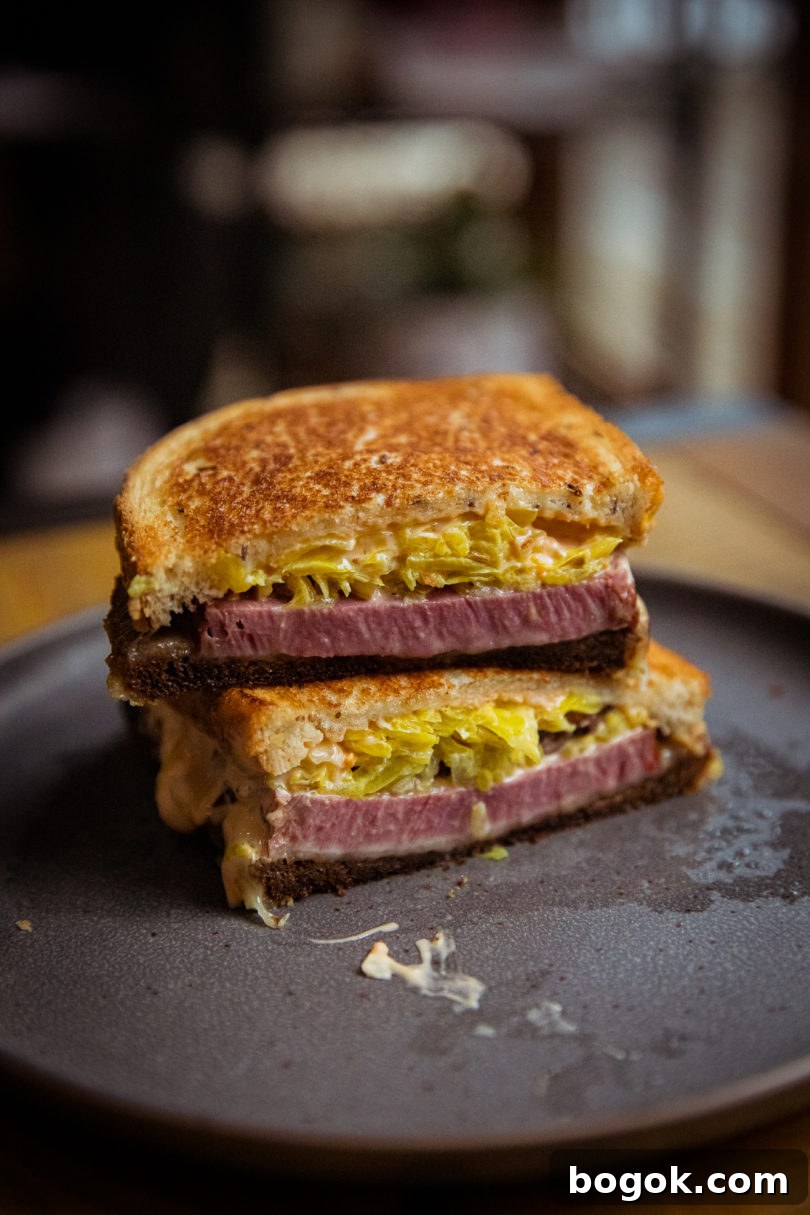 Smoked Reuben Sandwich on a Traeger Grill 5 Traeger Reuben Sandwich