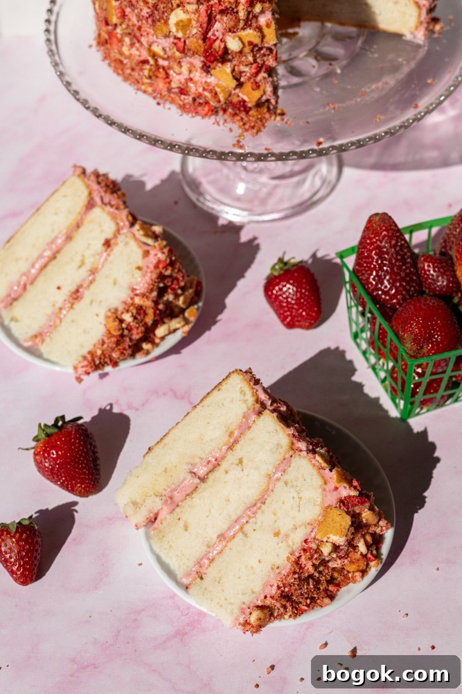 Strawberry Shortcake Cake Inspired by Ice Cream Bars 15 Strawberry Shortcake Cake