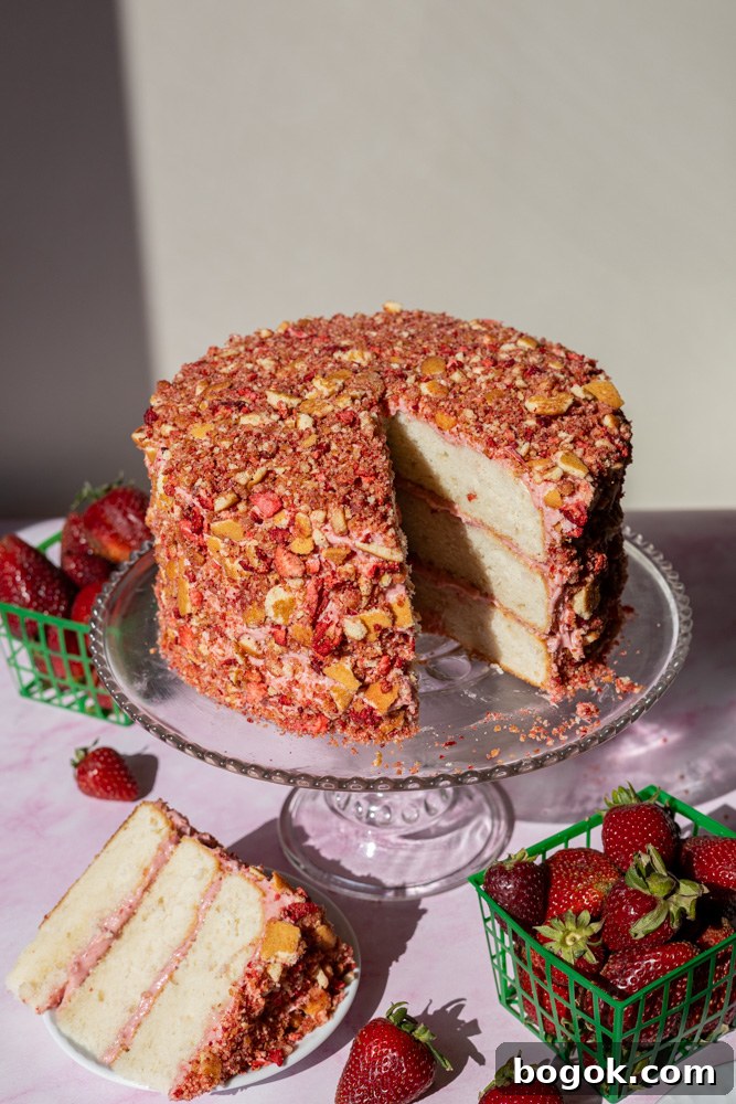 Strawberry Shortcake Cake Inspired by Ice Cream Bars 16 Strawberry Shortcake Cake