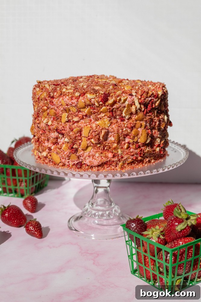 Strawberry Shortcake Cake Inspired by Ice Cream Bars 4 Strawberry Shortcake Cake