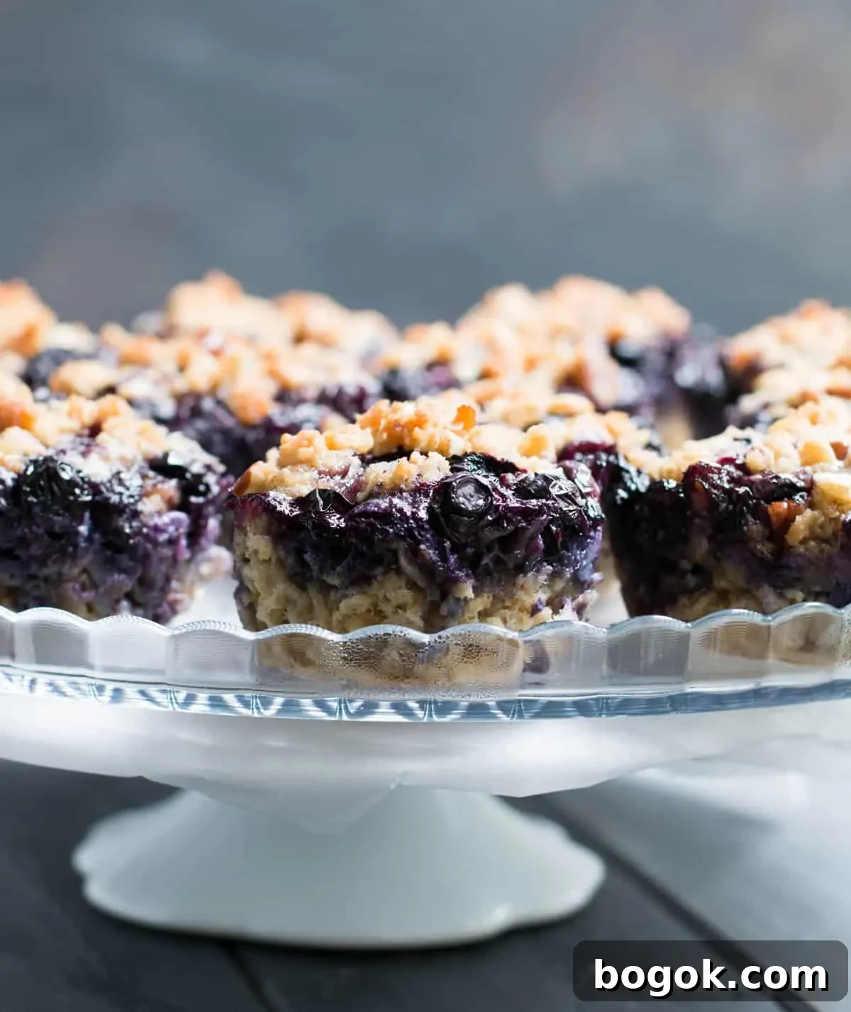 Baked Blueberry Oatmeal Pie: Comforting Breakfast Casserole 3 Blueberry Pie Baked Oatmeal. A pile of fresh blueberries and buttery crumb topping create a delicious fruity pie layer on top of hearty baked oatmeal.