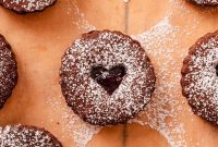 Chocolate Almond Cherry Linzer Cookies Recipe