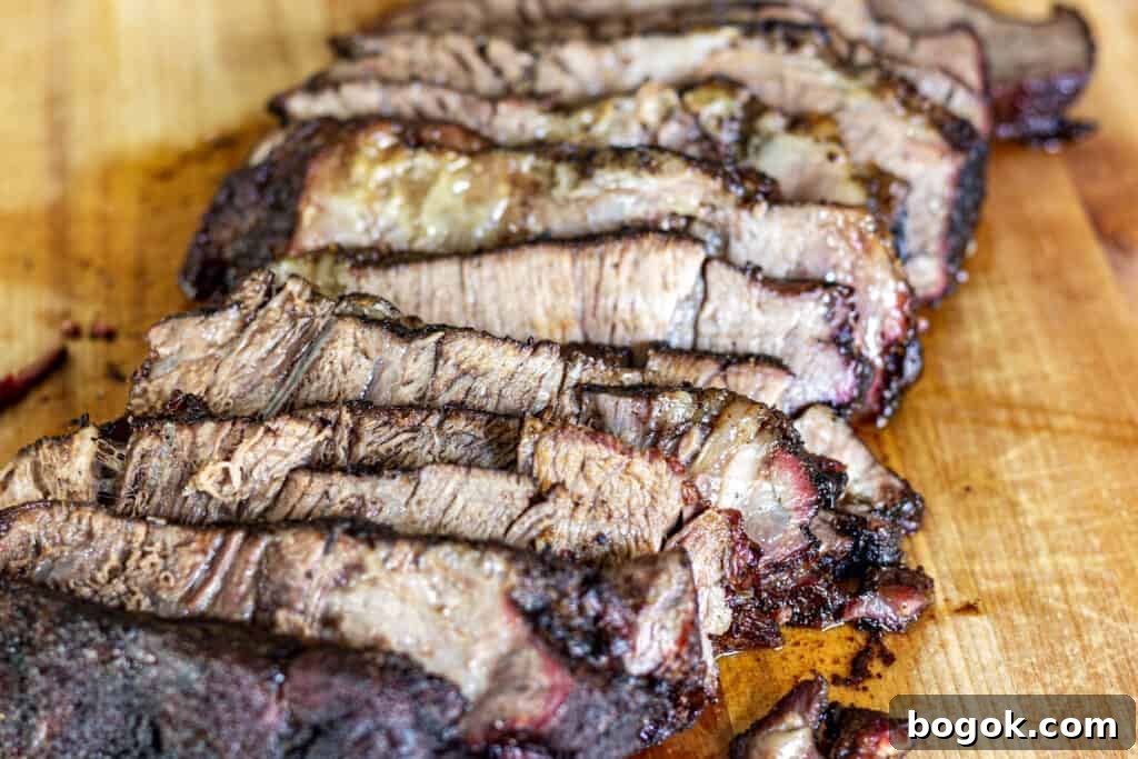 sliced smoked chuck roast