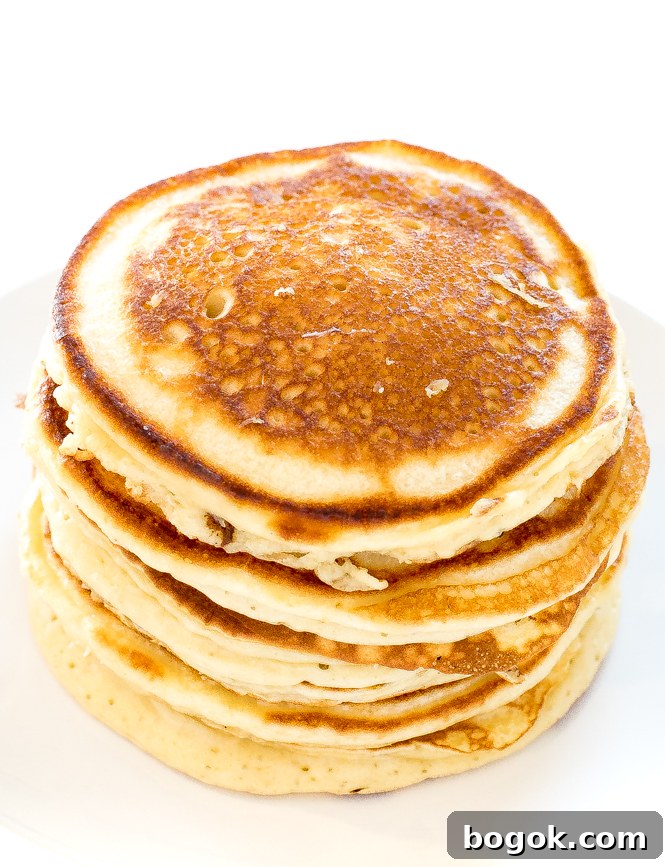 yogurt pancakes on a white plate