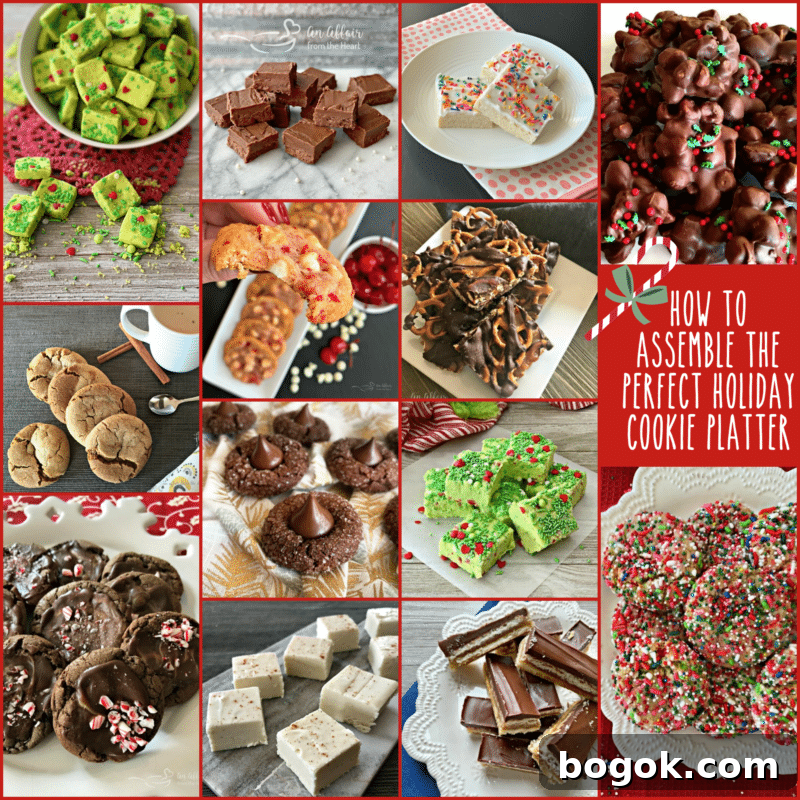 Peppermint-Dipped Chocolate Chip Cookies Recipe 8 Assorted holiday cookies