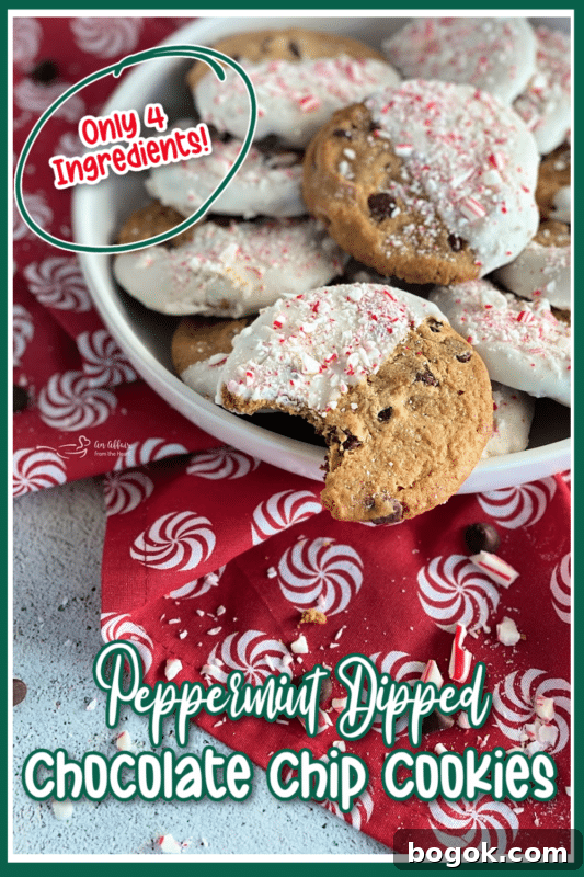 Peppermint-Dipped Chocolate Chip Cookies Recipe 7 Final cookies