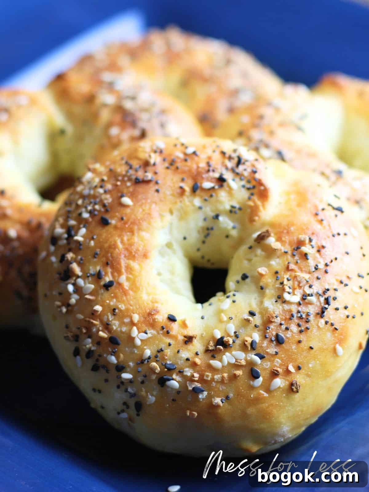 Bagels before baking