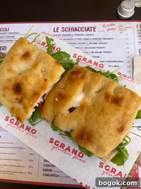 Gluten-Free Dining in Florence: Top Places & Tips 14 Sgrano sandwich