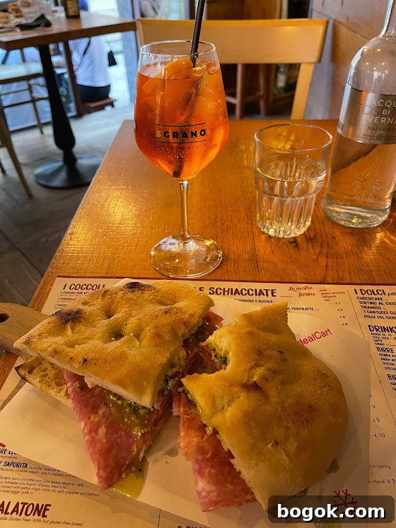 Gluten-Free Dining in Florence: Top Places & Tips 15 Sgrano sandwich and aperol spritz