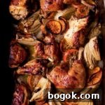 Last-Minute Rosh Hashanah Prep Guide 12 roasted chicken in pan with saffron and lemon and jerusalem artichokes