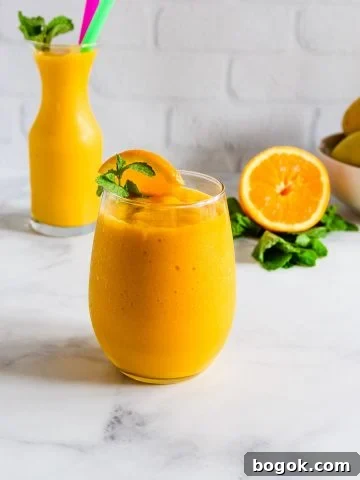 Mango Summer Cooler-Easy Mango Smoothies.