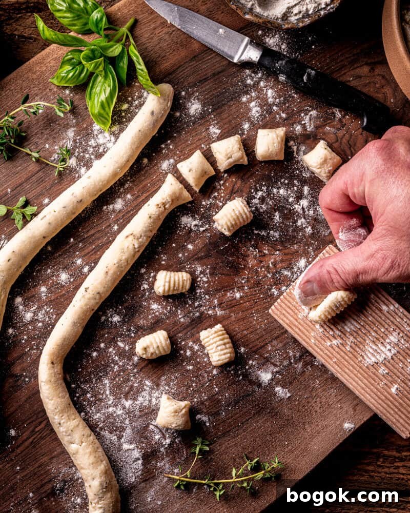 Homemade Potato and Herb Gnocchi Recipe 2 Homemade Potato Herb Gnocchi