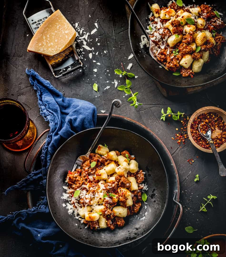 Homemade Potato and Herb Gnocchi Recipe 4 Gnocchi with Sausage Sauce