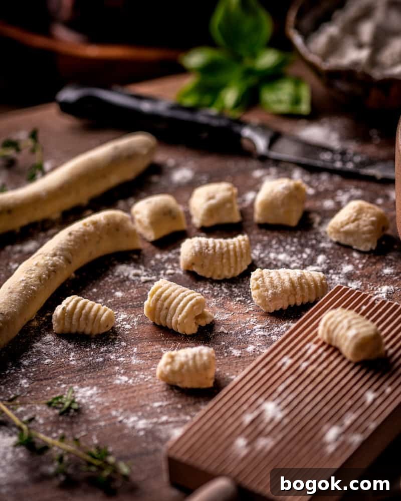 Homemade Potato and Herb Gnocchi Recipe 5 Gnocchi with Herbs